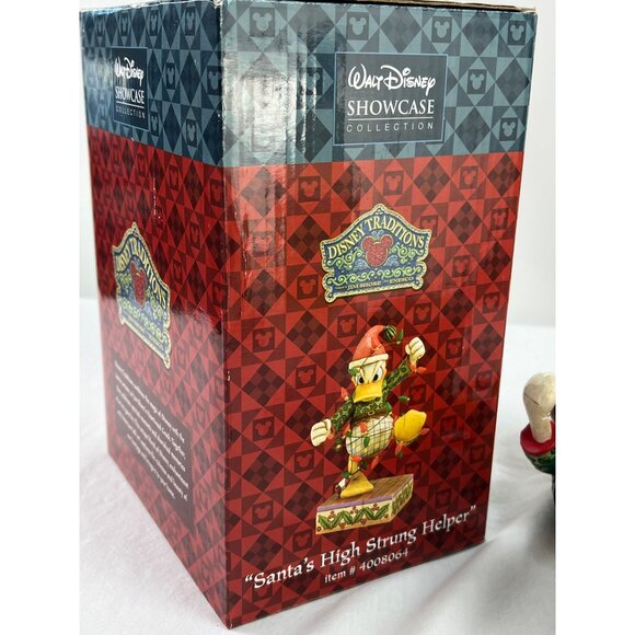 Disney Traditions Donald Duck Santas High Strung Helper Jim Shore Figurine Chris - Picture 8 of 9